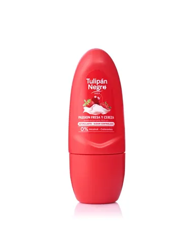 Roll-On Deodorant Tulipán Negro Passion Fresa y Cereza 50 ml