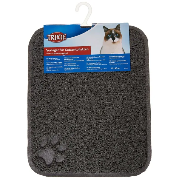 Kilimėlis kačių kraiko dėžutei Trixie Antracito PVC 37 × 45 cm