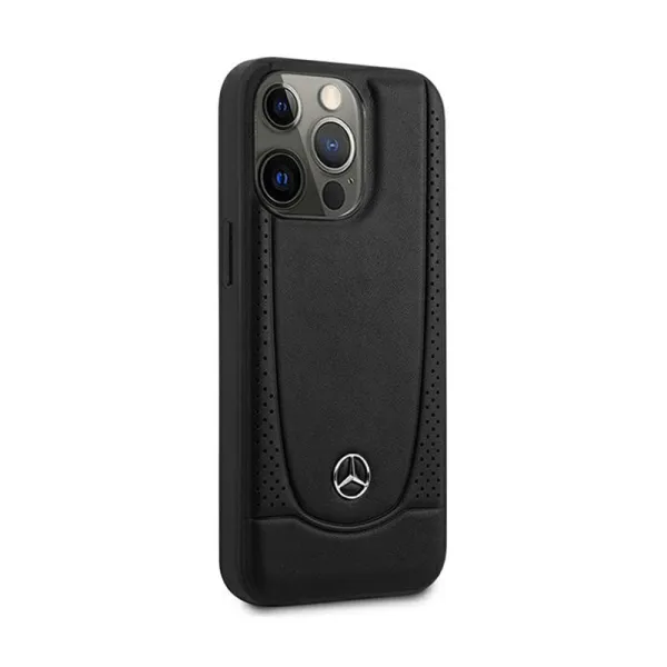 Mercedes Leather Urban Line - Case for iPhone 15 Pro Max (Black)