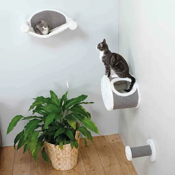 Scratching Post for Cats Trixie White Grey Ø 18 cm
