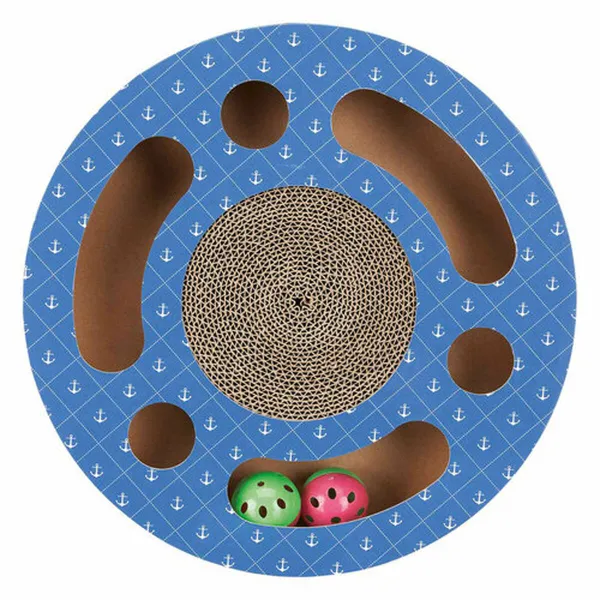 Kačių draskyklė Trixie Mėlyna Kartonas Plastmasinis Ø 33 cm