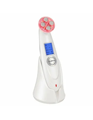 Facial Massager with Radiofrequency, Phototherapy and Electrostimulation Drakefor 9901 White 3 Pieces