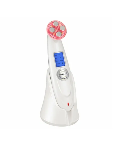 Facial Massager with Radiofrequency, Phototherapy and Electrostimulation Drakefor 9901 White 3 Pieces