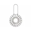 Bird feeder Trixie Black Ø 24 × 8 CM