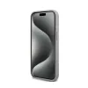 DKNY Leather Mono Stripe & Metal Logo - Case for iPhone 15 / 14 / 13 (beige)