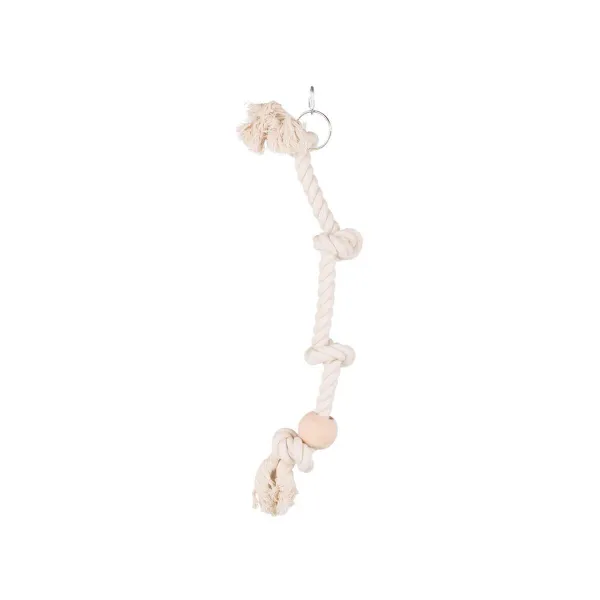 Toy for Birds Trixie 60 cm White Rope Knot