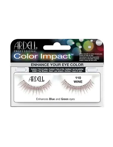 Set of false eyelashes Ardell Color Impact Nº 110 Wine