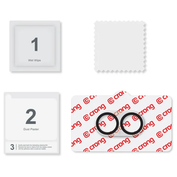Crong Lens Shield - Glass for the camera and lens of the iPhone 17