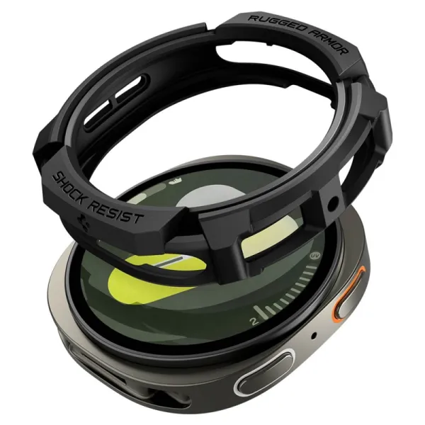 Spigen Rugged Armor - Case for Samsung Galaxy Watch 8 44 mm (Matte Black)