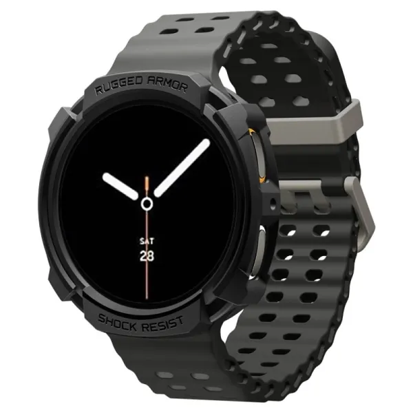 Spigen Rugged Armor - Case for Samsung Galaxy Watch 8 44 mm (Matte Black)