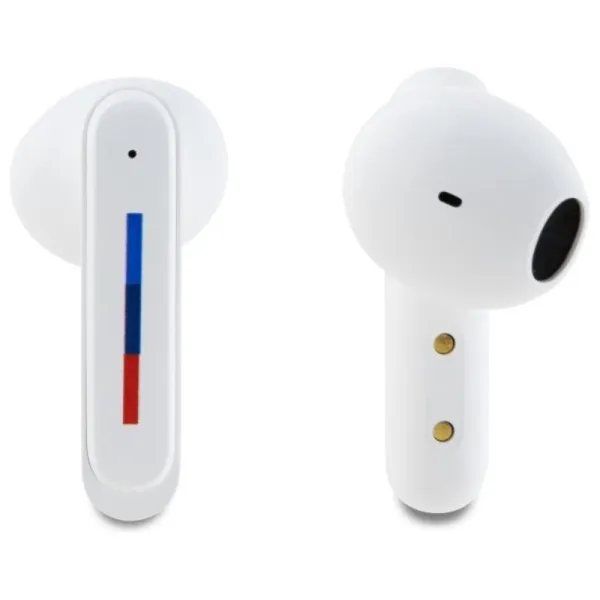 BMW Printed Logos - Bluetooth TWS Headphones ENC + Charging Case (White)