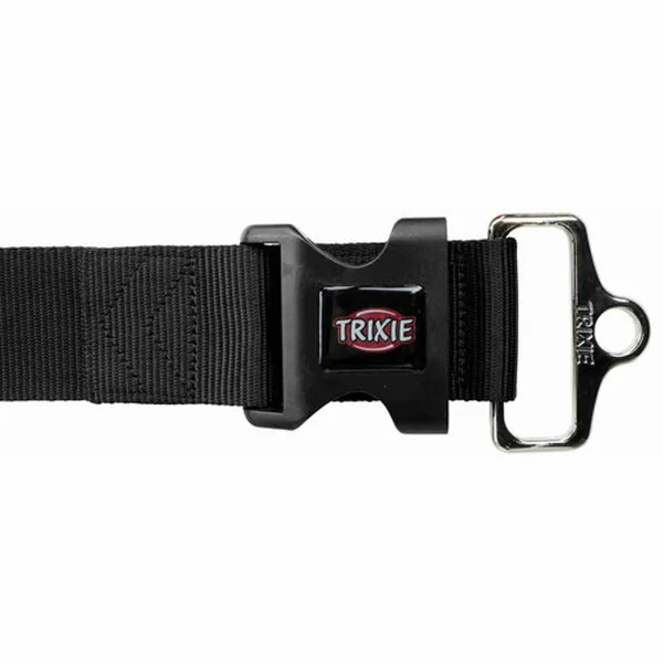 Suņa kaklasiksna Trixie New Premium Melns M/L 40-60 cm