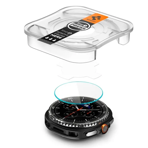 Spigen GLAS.TR EZ FIT 2-Pack - Tempered Glass for Samsung Galaxy Watch 8 Classic 46 mm (2 pcs)