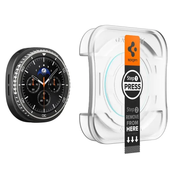 Spigen GLAS.TR EZ FIT 2-Pack - Tempered Glass for Samsung Galaxy Watch 8 Classic 46 mm (2 pcs)