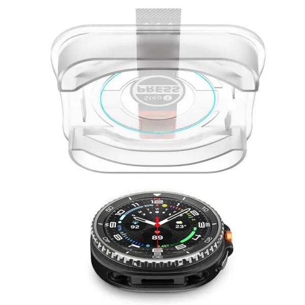 Spigen GLAS.TR EZ FIT 2-Pack - Tempered Glass for Samsung Galaxy Watch 8 Classic 46 mm (2 pcs)