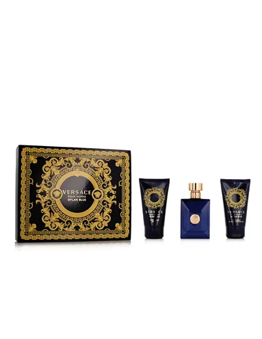 Men's Perfume Set Versace EDT Dylan Blue 3 Pieces