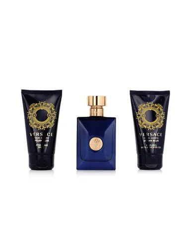 Men's Perfume Set Versace EDT Dylan Blue 3 Pieces