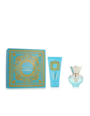 Women's Perfume Set Versace EDT Dylan Turquoise 2 Pieces