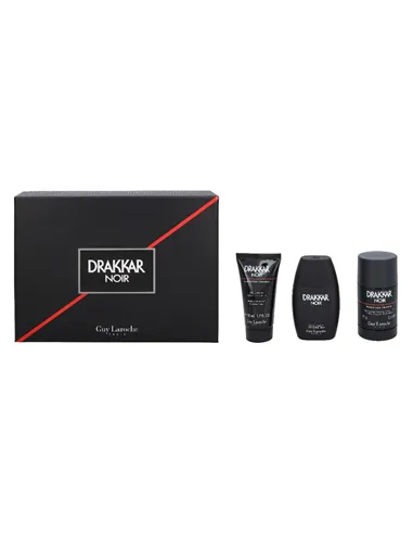 Men's Perfume Set Guy Laroche EDT Drakkar Noir 3 Pieces