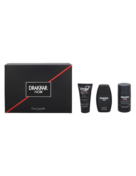 Men's Perfume Set Guy Laroche EDT Drakkar Noir 3 Pieces