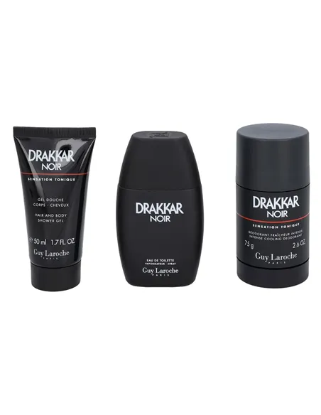 Men's Perfume Set Guy Laroche EDT Drakkar Noir 3 Pieces