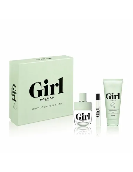 Women's Perfume Set Rochas Girl EDT 3 Pieces