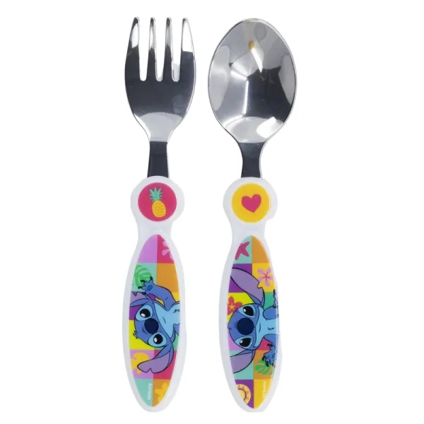 Disney Stitch - Palms Collection Metal Cutlery Set (Spoon and Fork)