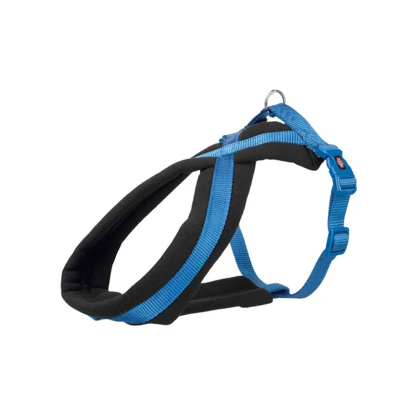 Koiran valjaat Trixie Confort New Premium koboltinsininen L/XL