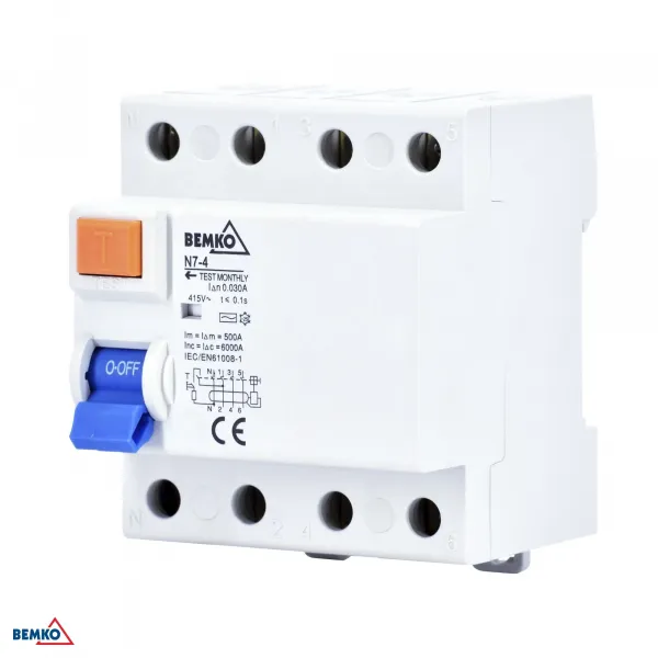 DIFFERENTIAL CURRENT CIRCUIT BREAKER AC 4P 40A 30mA