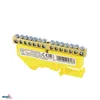 DIN RAIL TERMINAL BLOCK 6x9 YELLOW