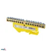 DIN RAIL TERMINAL BLOCK 6x9 YELLOW