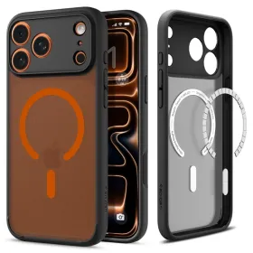 Spigen Ultra Hybrid Mag MagSafe - Case for iPhone 17 Pro (Frost Black / Orange)