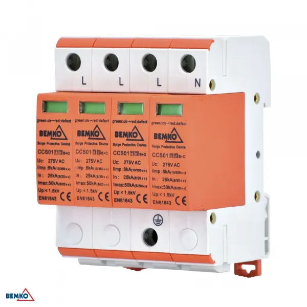 SURGE PROTECTOR 4P 8kA(10/350) CLASS T1+T2 (B+C)