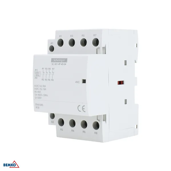 MODULAR CONTACTOR SC301 4P 40A TYP 04 (0NO + 4NC) SCHELINGER