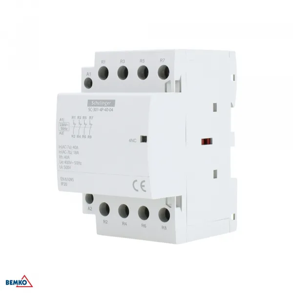 MODULAR CONTACTOR SC301 4P 40A TYP 40 (4NO + 0NC) SCHELINGER