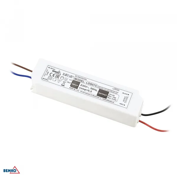 POWER SUPPLY LED  IP67 12V 75W HERMETIC