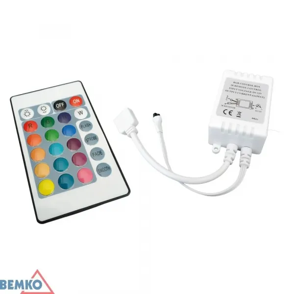 CONTROLLER LED + REMOTE CONTROL  IR 72W 24 RGB