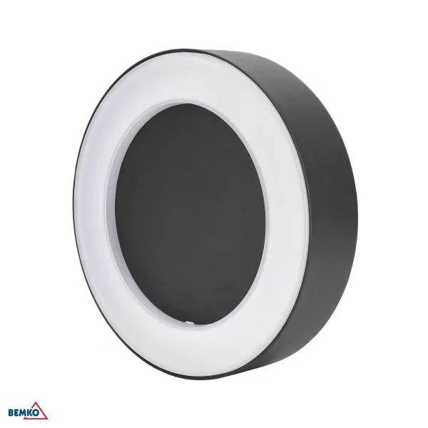 LED OUTDOOR DECORATIVE LIGHTS VALIT 10W 4000K 850LM IP65 200X45MM CIRCLE GRAPHITE