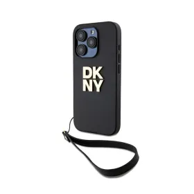 DKNY Wrist Strap Stock Logo - Case for iPhone 15 Pro (Black)