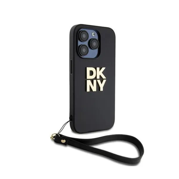 DKNY Wrist Strap Stock Logo - Case for iPhone 15 Pro (Black)