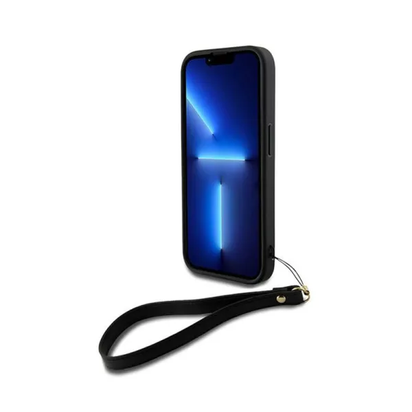 DKNY Wrist Strap Stock Logo - Case for iPhone 15 Pro (Black)