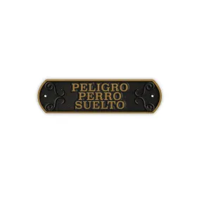 Virkamerkki Magnet & Steel Peligro perro Suelto 24 x 7,2 cm
