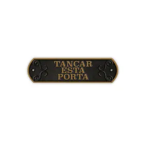 Virkamerkki Magnet & Steel Tancar Esta Porta 24 x 7,2 cm