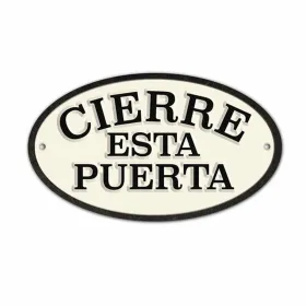 Silt Magnet & Steel Cierre esta Puerta 16,3 x 9,5 cm