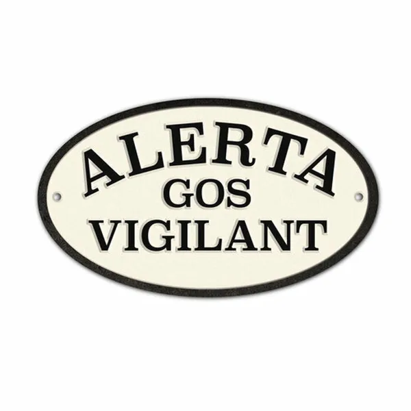 Virkamerkki Magnet & Steel Alerta Gos Vigilant 16,3 x 9,5 cm