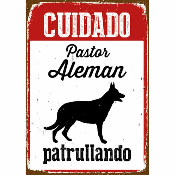 Rotaļu ēdiena komplekts Magnet & Steel Cuidado Pastor Alemán Patrullando 14,8 x 21 cm