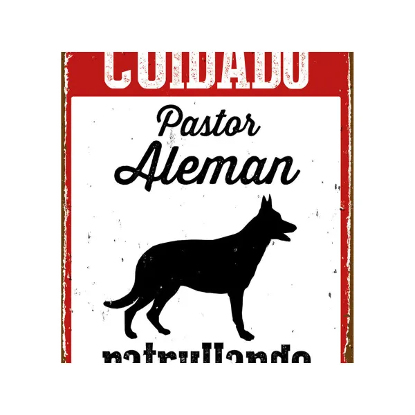 Rotaļu ēdiena komplekts Magnet & Steel Cuidado Pastor Alemán Patrullando 14,8 x 21 cm