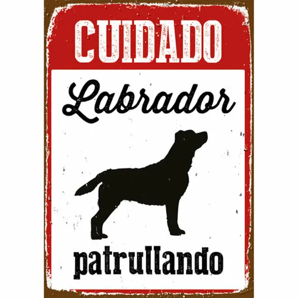 Rotaļu ēdiena komplekts Magnet & Steel Cuidado Labrador Patrullando 14,8 x 21 cm