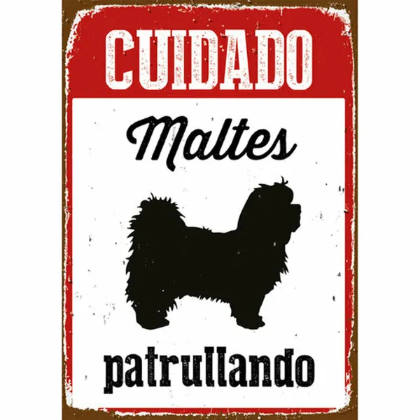 Lenta Magnet & Steel Cuidado Maltés Patrullando 14,8 x 21 cm