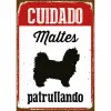 Lenta Magnet & Steel Cuidado Maltés Patrullando 14,8 x 21 cm